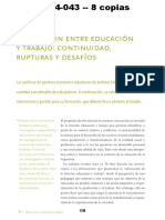 Aa RIQUELME - La Relación Entre Educación y Trabajo Continuidad, Rupturas y Desafíos