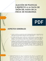 Formulación de Politicas Publicas-Agua