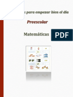 Actividades para Empezar Bien El Día. Preescolar. Matemáticas PDF