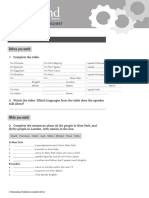 OpenMind Starter Unit 3 Video Worksheet