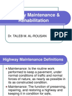 Highway Maintenance &amp Rehabilitation