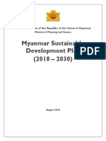 Myanmar Sustainable Development Plan 2018 - 2030