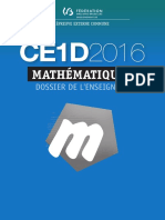 Évaluation Certificative - CE1D - 2016 - Mathématiques - Dossier de L Enseignant Et Guide de Correct (Ressource 13286)