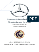 Mercedes-Benz Service Centre Training Report