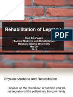 Rehabilitation of Leprosy (Lecture 28 Mei 2018)