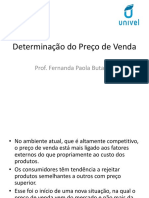 Formação Preço de VEnda