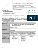 Lesson Planning Form For Accessible Instruction - Calvin College Education Program