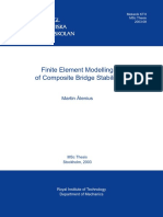 Finite Element Modelling of Composite Bridge Stability: Martin Ålenius