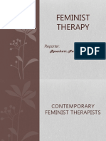 Feminist Therapy