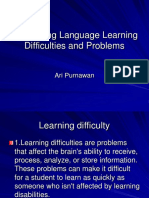 Diagnosing Language Learning Difficulties and Problems: Ari Purnawan