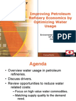 Improving Petroleum Refinery Economics by Optimizing Water Usage