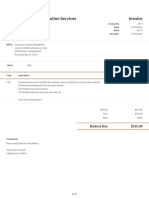 Invoice Southern Tech Refrigeration Services: Balance Due $165.00