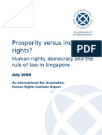 Human Rights, Democracy and The Rule of Law in Singapore