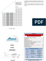 Piper Warrior PA 28 Checklist 1