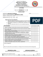 Rating Sheet