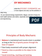 Body Mechanics: Efficient, Coordinated, and Safe