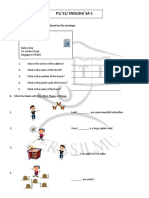 P1/ S1/ ENGLISH/ SA-1: A. Answer The Question Below Based On The Envelope