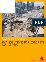 Waterproofing: Sika Solutions For Concrete Basements