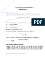 6.1 Calculo de Caudales Medios VF