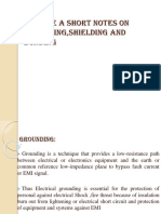 Q. Write A Short Notes On Grounding, Shielding and Bonding