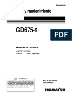 Motoniveladora Komatsu GD675-5 PDF