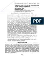 Influence of Requisite Architectural Openings On Shear Walls Efficiency