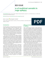 Therapeutic Use of Medicinal Cannabis in Dif Ficult To Manage Epilepsy