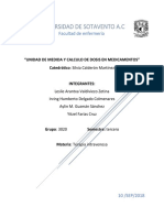 Unidad de Medida y Calculo de Dosis en Medicamentos