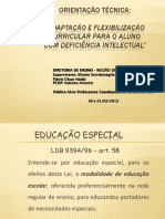 Apresentação Sobre Adaptações Curriculares