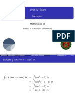 Unit IV Exam Reviewer: Mathematics 53