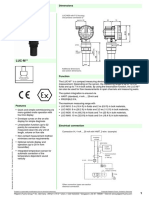 Ultrasonic Level Sensor: Dimensions