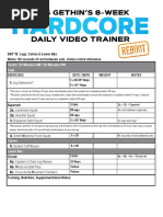 DAY 15: Legs, Calves & Lower Abs Notes: 60 Seconds of Rest Between Sets. Unless Noted Otherwise