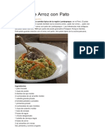 Receta de Arroz Con Pato