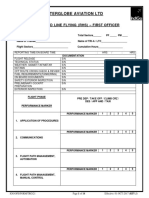 A320 - Co Pilot Line Training Forms