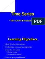 Time Series: "The Art of Forecasting"