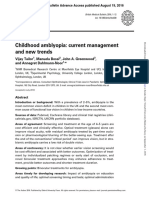 Childhood Amblyopia: Current Management and New Trends: Invited Review