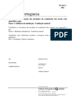 NP 1037-1 Ventilacao Produtos Combustao Aparelhos Gas-Ventilacao Natural