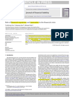 Article in Press: Role of Financial Regulation and Innovation in The Financial Crisis