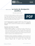 Escribir Un Artícluo de Divulgación Científica