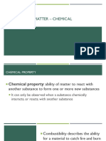 Properties of Matter - Chemical