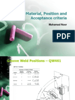 Note-8 WQT-Material, Position and Acceptance Criteria