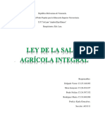 Análisis de La Ley de La Salud Agrícola Integral