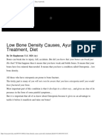 Low Bone Density Causes, Ayurvedic Treatment, Diet - Easy Ayurveda