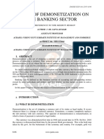 Impact of Demonetization On The Banking Sector Ijariie6106