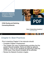 Instructor Materials Chapter 8: Network Troubleshooting: CCNA Routing and Switching Connecting Networks