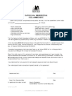 Residential Treatment Fee Agreement - Farm