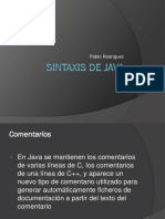 Sintaxis de Java