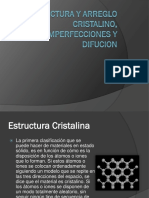 Estructura y Arreglo Cristalino