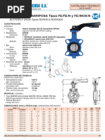 Técnico Valvula Mariposa FE-Inox-N