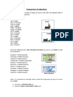 Adjectives Comparative and Superlative Forms 